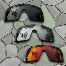Chrome Black Red Orange Polarized Lenses Replacement For-Oakley Sutro OO9406