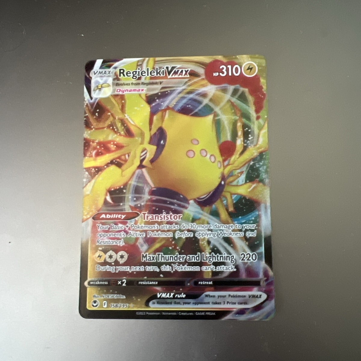 Regieleki VMAX (058/195) Ultra Rare - Silver Tempest - NM/M - Pokemon TCG | eBay Regieleki VMAX (058/195) Ultra Rare - Silver Tempest - NM/M - Pokemon TCG | eBay