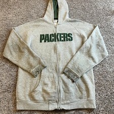 Green Bay Packers Hoodie Kids XL 18-20 NFL Team Apparel Full Zip Jacket Youth