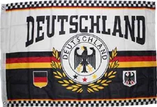 2x3 German Deutschland Eagle Crest Ensign Rough Tex Knitted Flag 2'x3' Banner