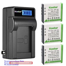 Kastar Battery LCD Wall Charger for Fujifilm NP-50 BC-50 Fuji FinePix X20 Camera
