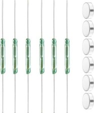 6pcs 2mm*14mm Reed Switch Reed Contact Normally Open (N/O) Magnetic Induction