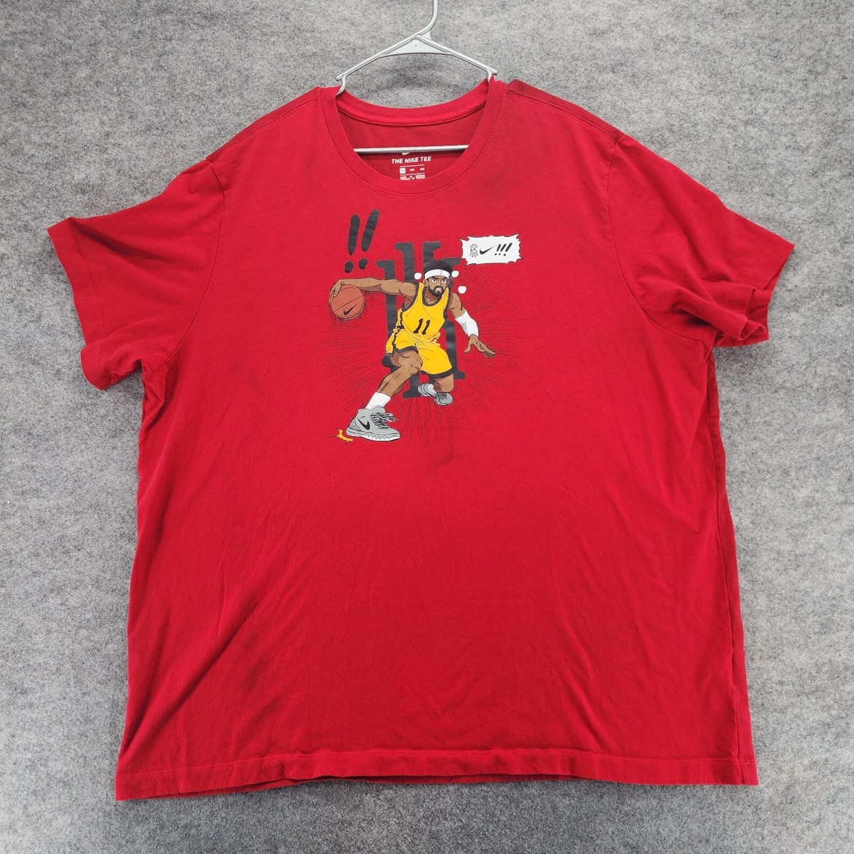 Nike T Shirt 3xl Nike Shirt Mens 3XL Short Sleeve Red Kyrie Nike Tee