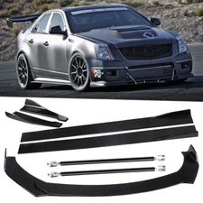 For Cadillac CTS CTS-V Coupe Front Splitter Bumper Lip Spoiler Strut Side Skirt
