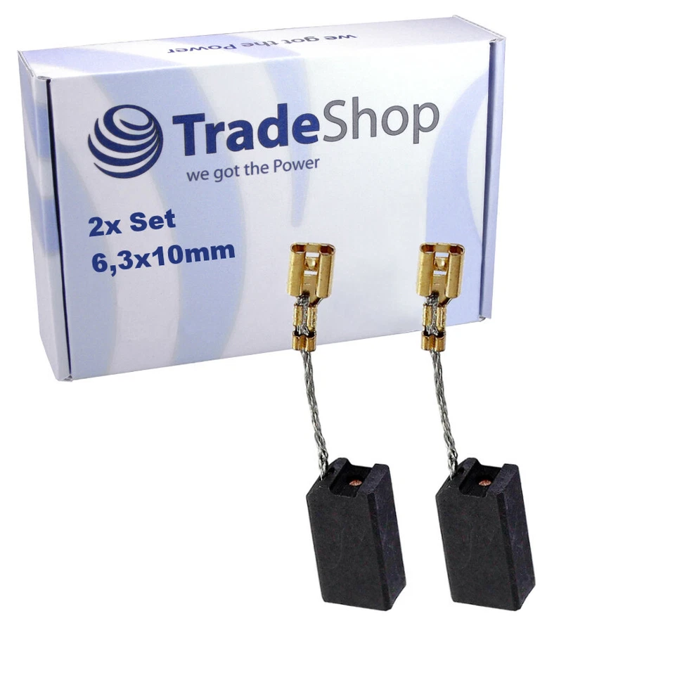 TRADE-SHOP 2x escobillas de carbón para Hilti TE55, TE 504, TE 505, TE35C / carbones de motor pasadores de carbón