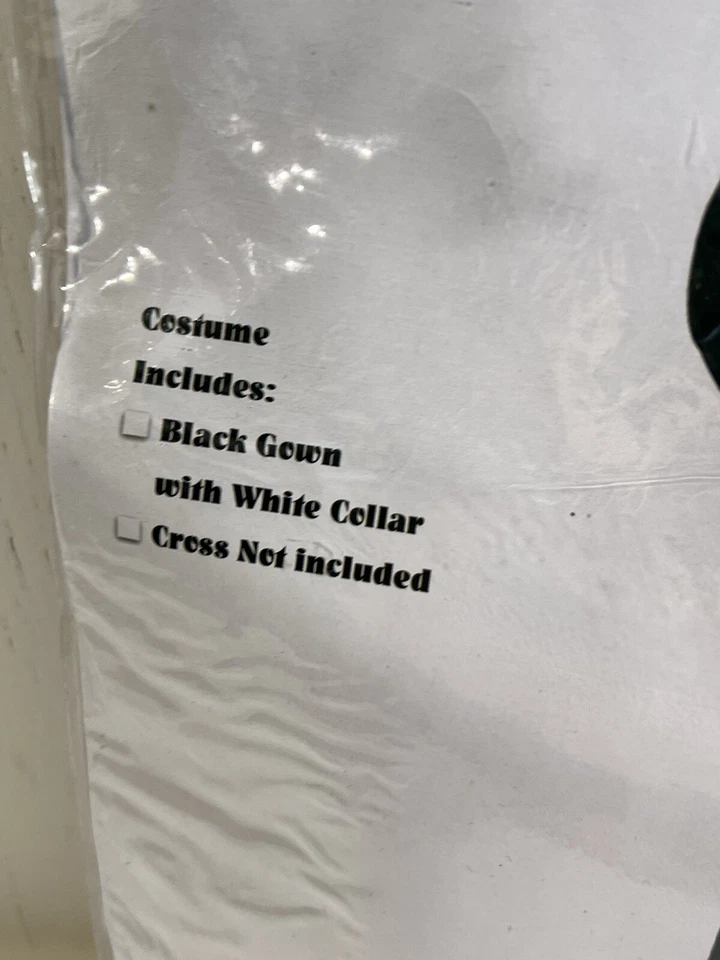 Bata de sacerdote talla única para la mayoría de los adultos RG disfraz de Halloween Foto 2 de 3