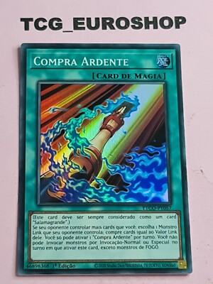 BURNING DRAW   YUGIOH   ETCO   SUPER RARE   PORTUGUESE   NM #130