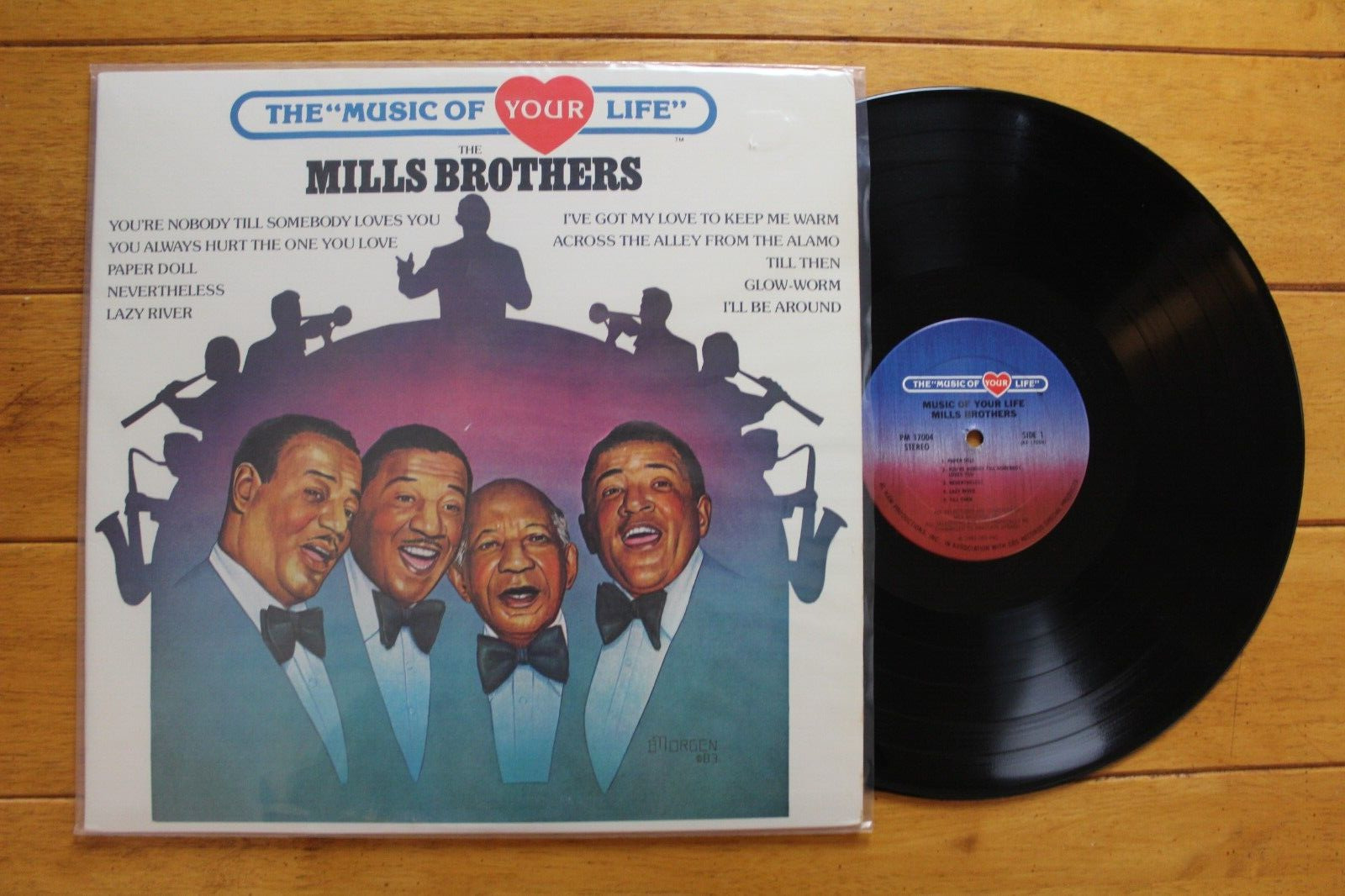 THE MILLS BROTHERS LP 12" RECORD "THE MUSIC OF YOUR LIFE" 1983 CBS VG++ [40]