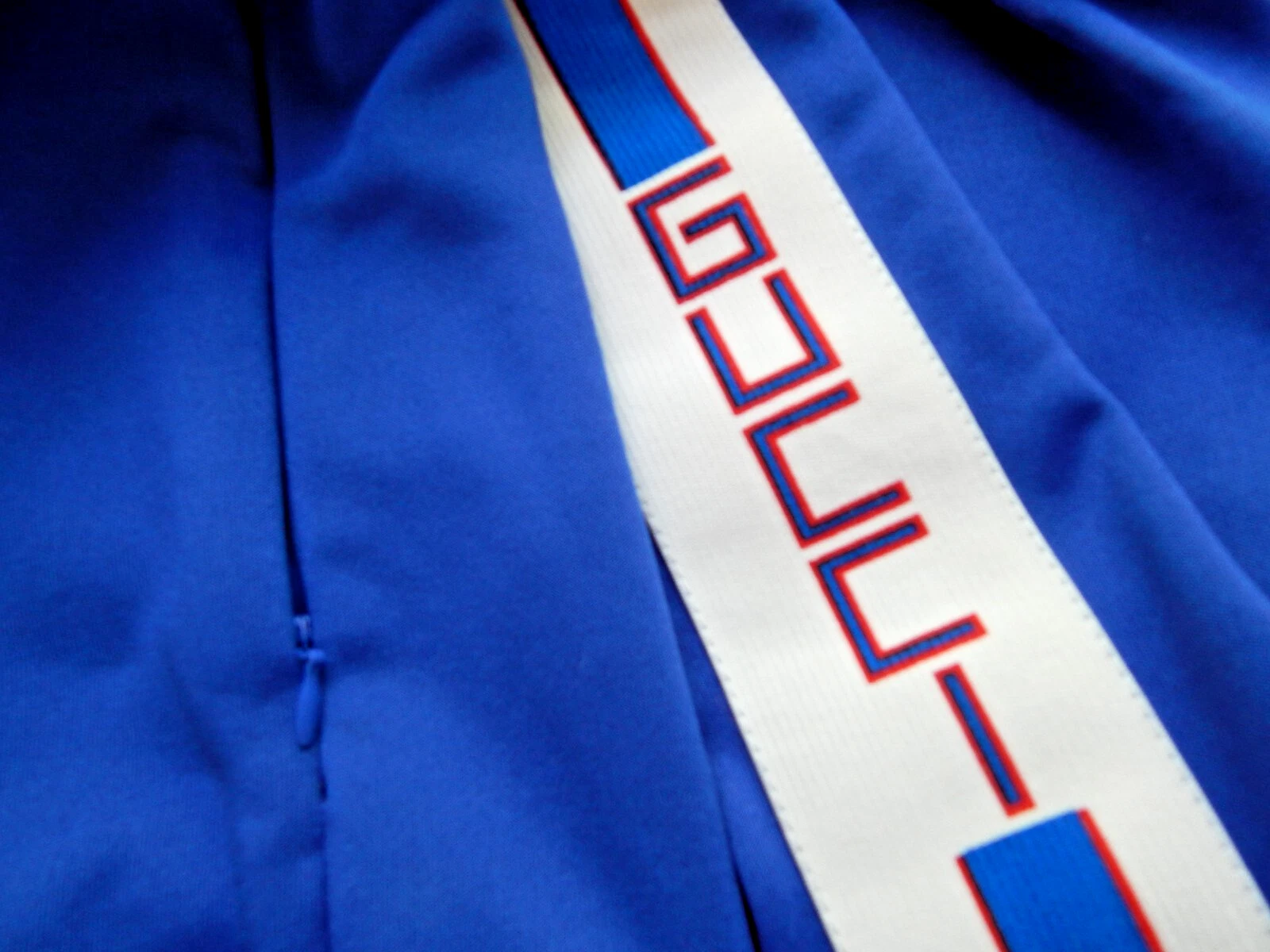 Felpa Gucci full zip con cappuccio L BLU maniche a scatto tasche zip bordo logo ottime condizioni