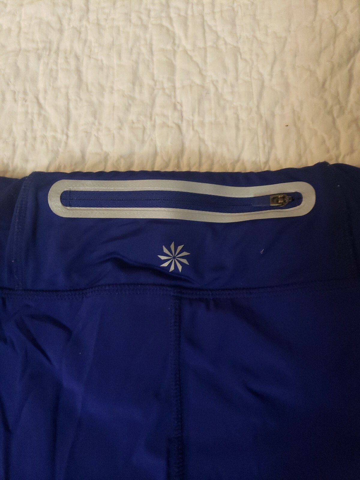 Athleta  Double Layer Solid Navy blue  Womens Dra… - image 3