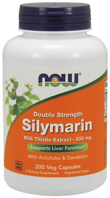 NOW Foods Silymarin, 300 mg, 200 Veg Capsules