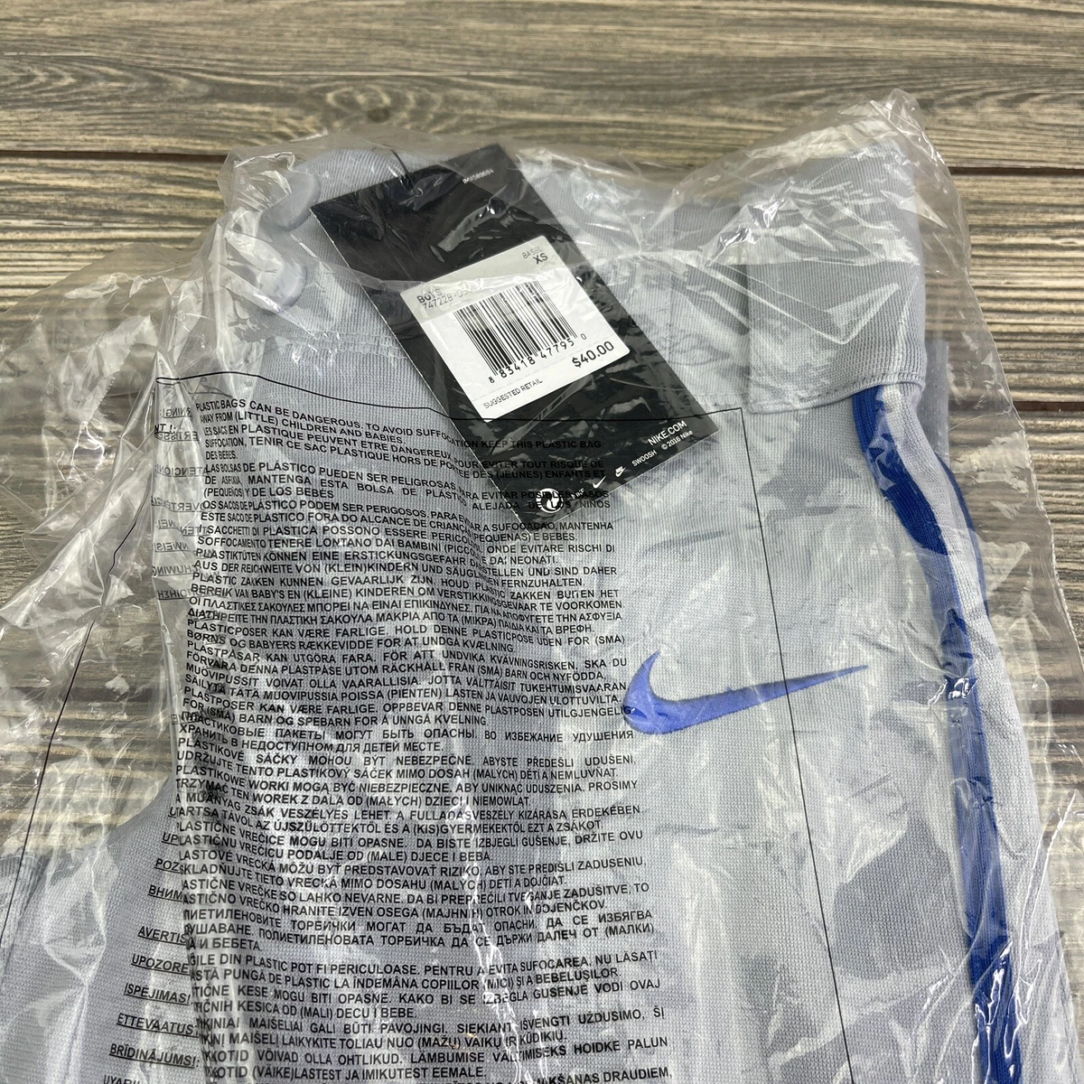 Nike Pro Vapor Baseballhose grau/royal Paspel Jungen XS Softball 747228-055 40 $
