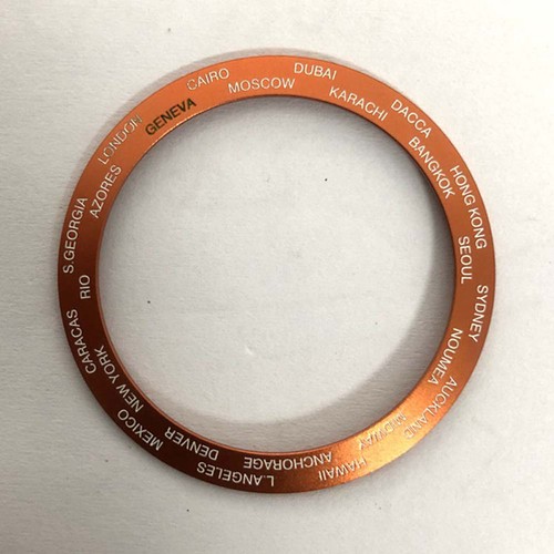 Keramik Uhr Lünetteneinsatz 38 mm außen 30,6 mm Innendurchmesser englischer Schriftzug - Bild 3 von 19