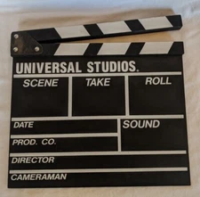 Universal Studios Clapper Board Directors Clap Slate Board Scene Take Roll
