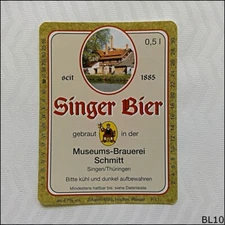 Singer Bier Museums-Brauerei Schmitt Beer Label (BL10)