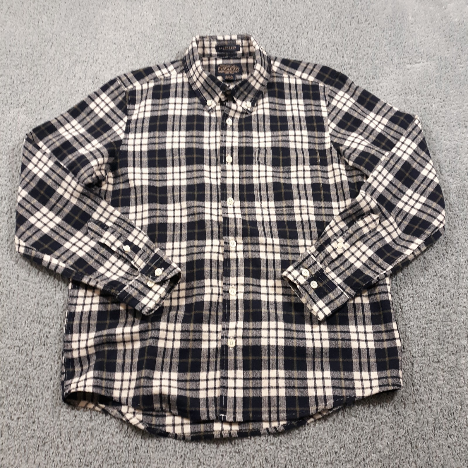 Pendleton Evergreen Button Down Virgin Wool Shirt… - image 1