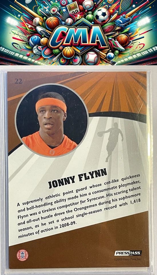 2009 Press Pass Fusion #22 Jonny Flynn Bronze #/150 - Image 2 of 2