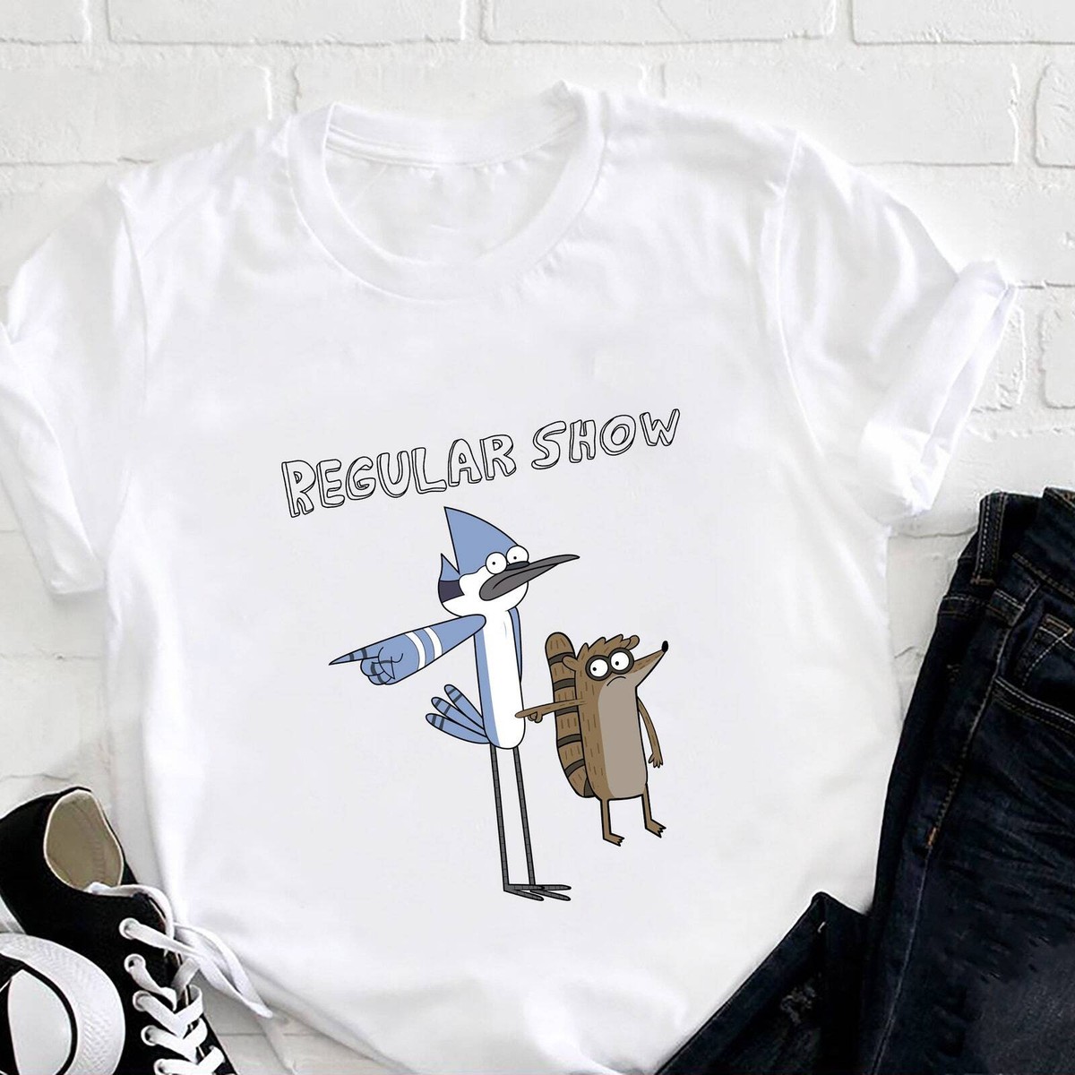 Mordecai And Rigby Regular Show Zipper Hoodie By