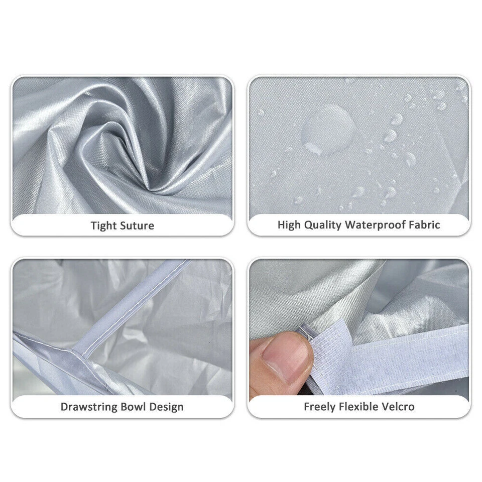 Capa de corte de pelo paraguas capa de peluquería cubierta de pelo peluquero salón Foto 3 de 4