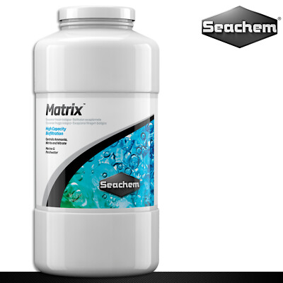 Seachem MatrixCarbon Aktivkohle 1 Liter – Für Meer- & Süßwasser-Aquarien, Kugelförmig Für Optimale Filterung