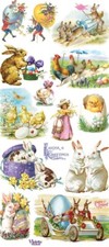 Violette Stickers Victorian Easter Crafts Planner Supply Scrapbook Bunny Chicks