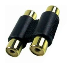 Gold Double Female to Female RCA Jacks