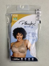 NEW Playtex 4745 18 Hour Ultimate Lift  Support Bra Wire Free White 38DD