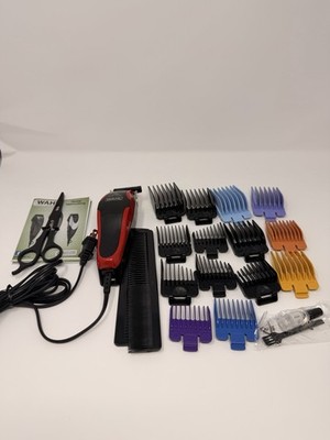 Wahl Clip 'N Trim Hair Clippers CNT2-M and Detail Trimmer 11 Guides Brush & Case