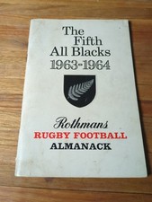 The Fifth All Blacks 1963-1964 Rugby Football Almanack sponsorizzato da Rothmans
