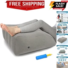 Inflatable Leg Elevation Pillow, Wedge Pillow for Sleeping, Portable Wedge Pi...