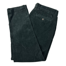Goodfellow  Co Mens Corduroy Pants Dark Green Size 36x30 Slim Fit