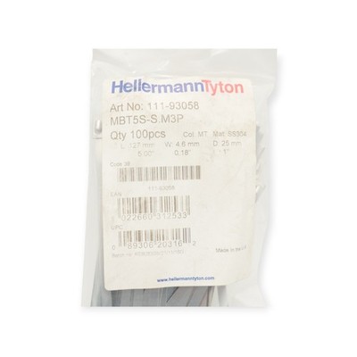 HellermannTyton MBT5S-S.M3P Kabelbinder 1 VPE = 100 Stück