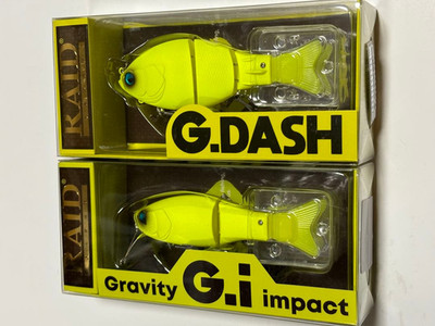 RAID JAPAN G.DASH & G.i Big Bait Set Yellow JDM Bass Fishing Lure NIB