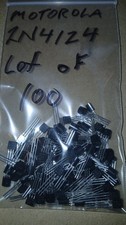 Motorola 2N4124 NPN Si. transistor/Lot of 100/NOS/TO-92 pkg/Free US shipping