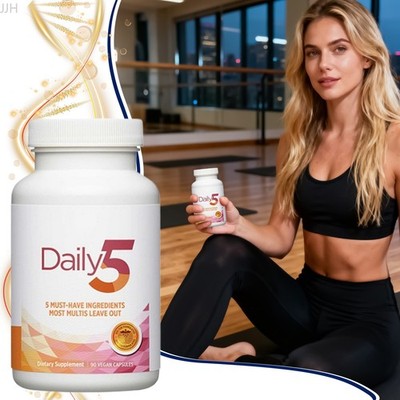 Multivitami Daily5 90 Vegan Capsules Daily Health Dietary Supplement Capsule