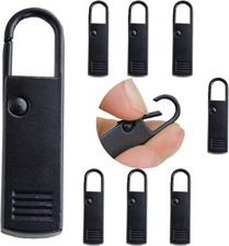 Zipper Pulls Replacement Zippers Tab Extender Backpack Handle Black