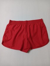 Athletic Works Shorts Youth XL 16-18 Red Elastic Waist Running Gym Training