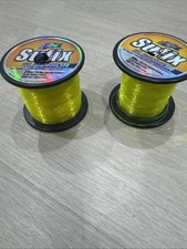 LOT 2 Sufix Superior 25lb & 30lb Hi-Vis Yellow Monofilament Mono Fishing Line