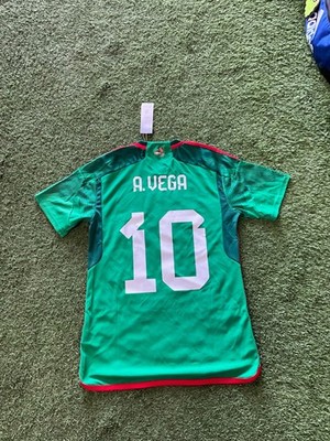 adidas Mexico Men's Home Jersey 22/23 Legend A.Vega #10 Sz M