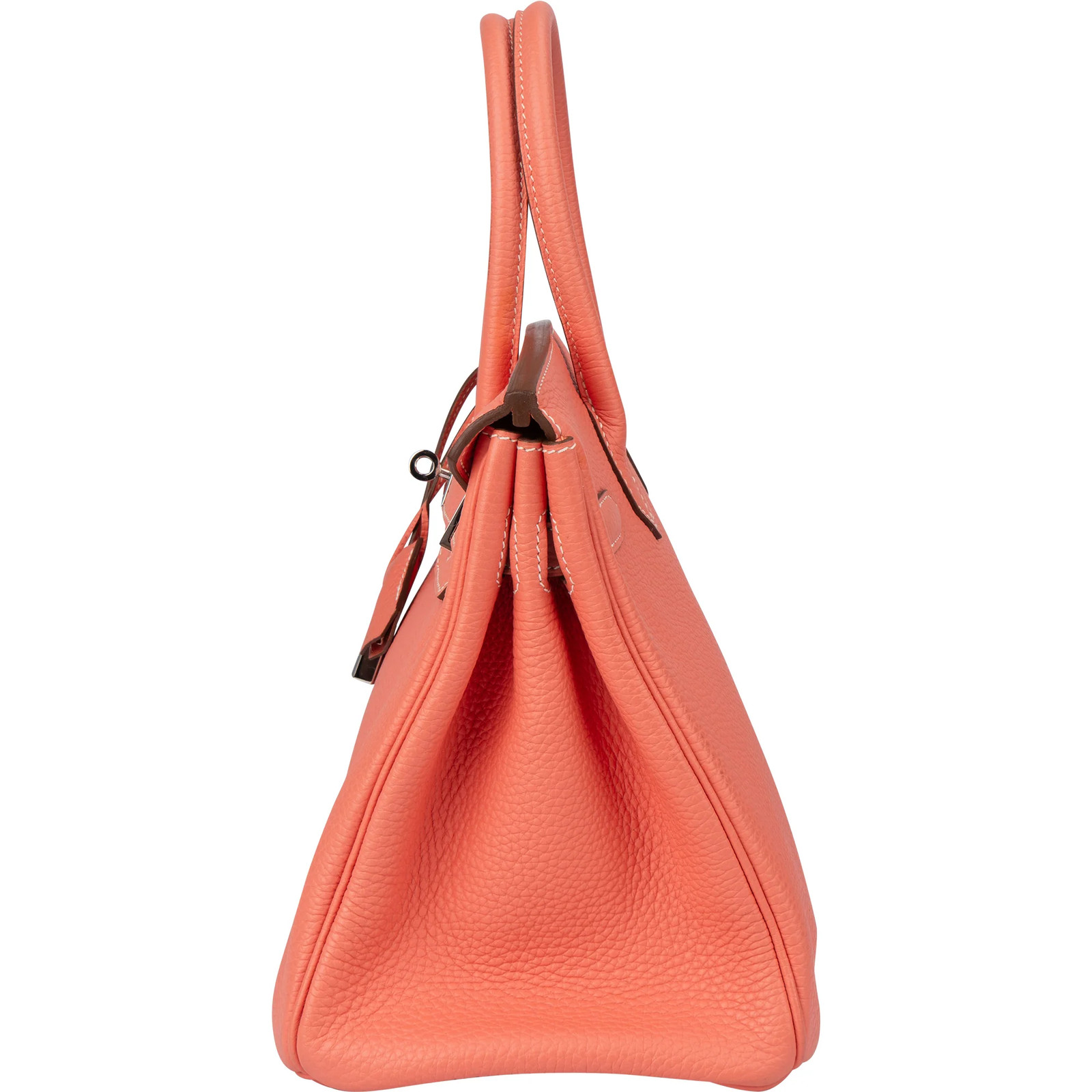 Hermès Crevette Taurillon Clemence Leather Birkin 30 Handbag Bag image 7