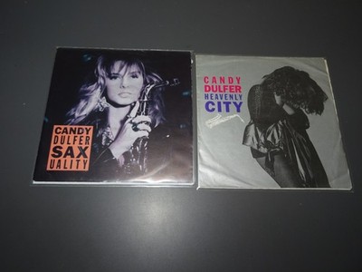 CANDY DULFER - SAXUALITY & HEAVENLY CITY / 2 VERSCHIEDENE 7'' VINYL-SINGLE