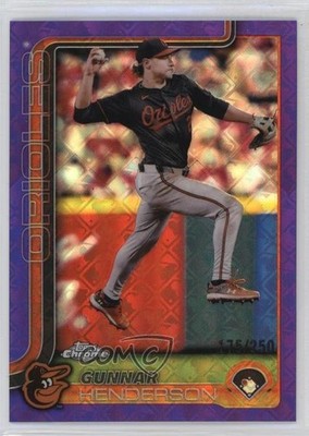 2025 Chrome Logofractor Edition Purple Refractor /250 Gunnar Henderson #213 1bi0