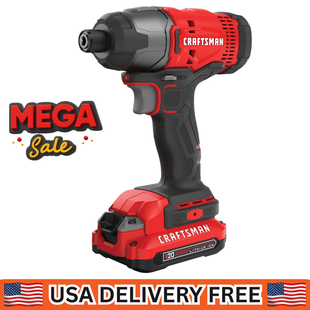 20V MAX Impact Driver Kit, 1/4 Inch, 2,800 RPM, LED Work lig
