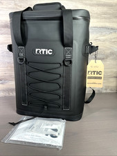 RTIC Portable Insulated Backpack Cooler 36 Can Black Waterproof Soft NWT