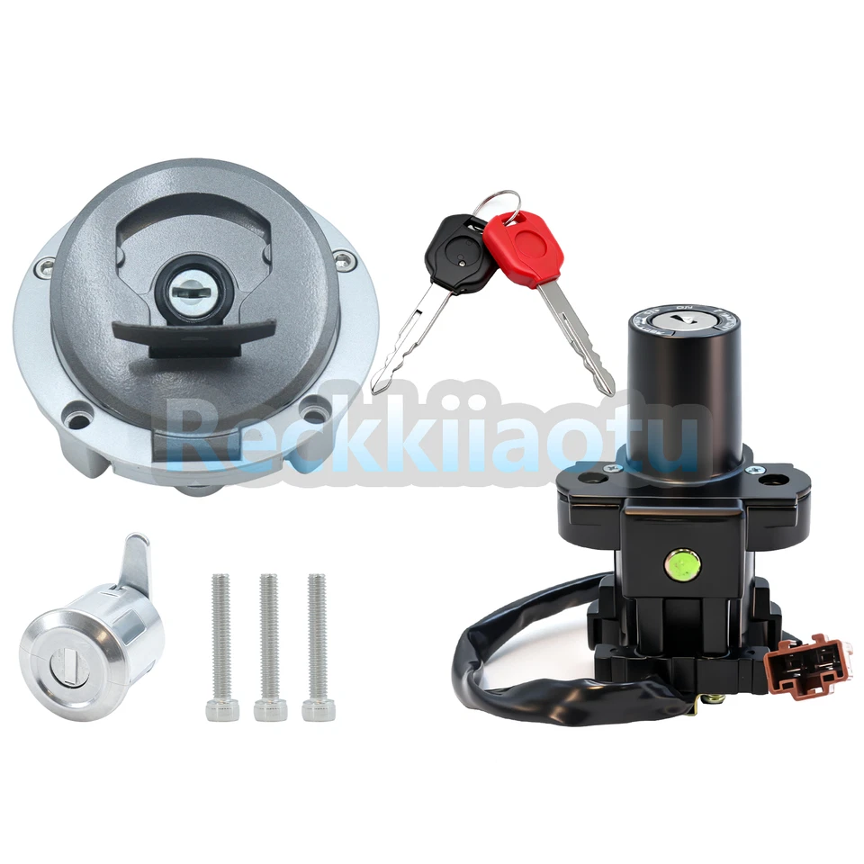 Interruptor de encendido Juego de llaves de tapa de tanque de combustible para Honda CBR500R CB500 F 2016-2025 Foto 4 de 4