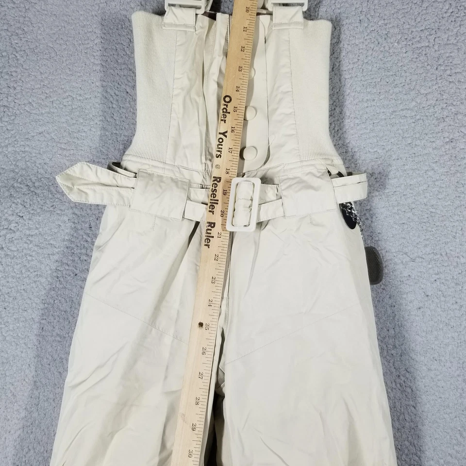 Adidas Stella McCartney Esquí Nieve Babero Pantalones Mujer 32 Beige Aislado Cinturón Foto 4 de 4
