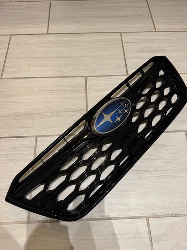 Front Upper Bumper Grille Black ABS Plastic Grill For 2020-2022 Subaru Outback