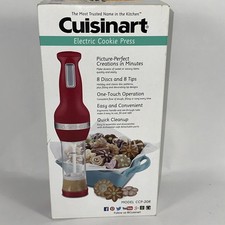 Cuisinart CCP-Electric Cookie Press Complete w/ 8 Discs & 8 Decorating Tips
