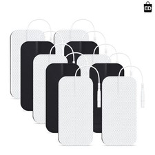 TENS Unit Replacement Pads 10 Pcs, TENS Unit Electrode Pads 2"X4", Large