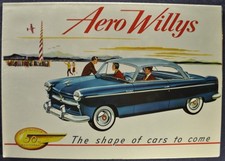 1953 Willys Aero Brochure Eagle Ace Lark Falcon Hardtop Sedan Excellent Original